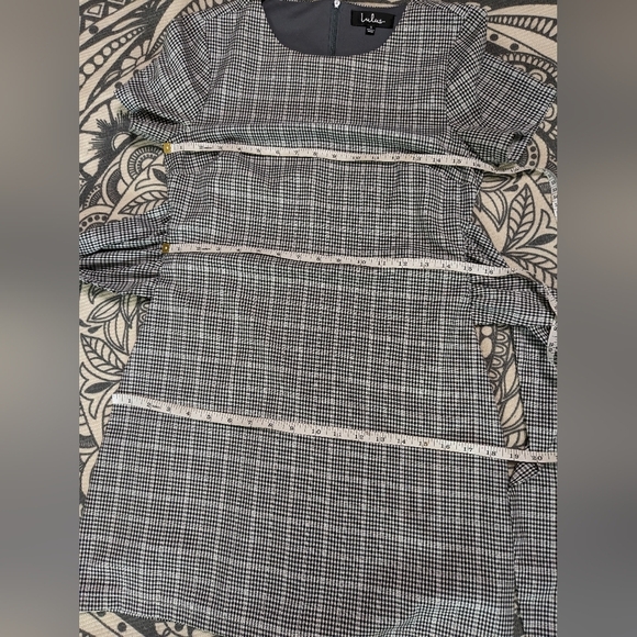 LULU'S Penny gingham knotted sheath dress S - Picture 10 of 10